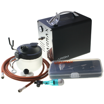 Sparmax Arism Airbrush Kit includes compressor, airbrush and accessories